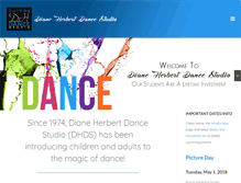 Tablet Screenshot of dianeherbertdancestudio.com